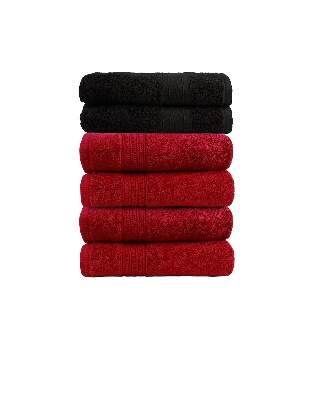 

Trident Black Set of 2 500 GSM Cotton Bath Towels & Set of 4 550 GSM Cotton Hand Towels