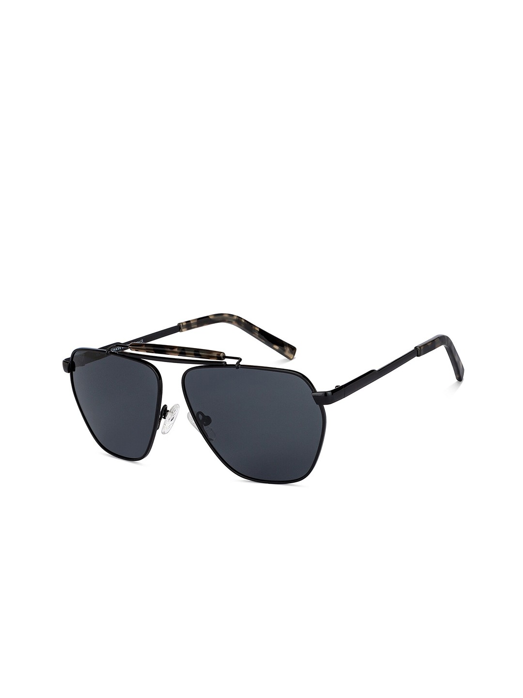

Vincent Chase Unisex Grey Lens & Black Aviator Sunglasses with Polarised and UV Protected Lens