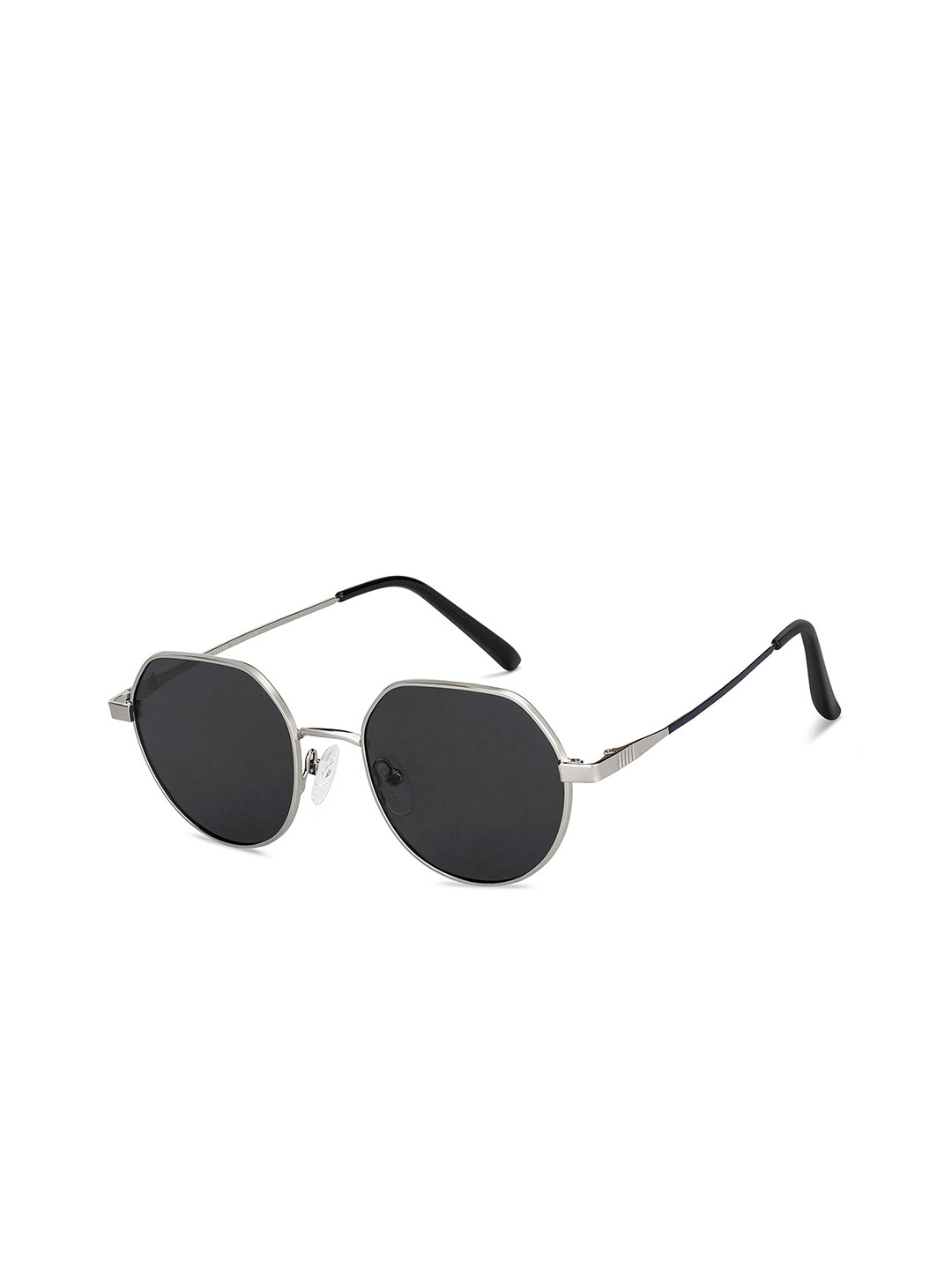 

Vincent Chase Unisex Grey Lens Round Sunglasses with Polarised and UV Protected Lens