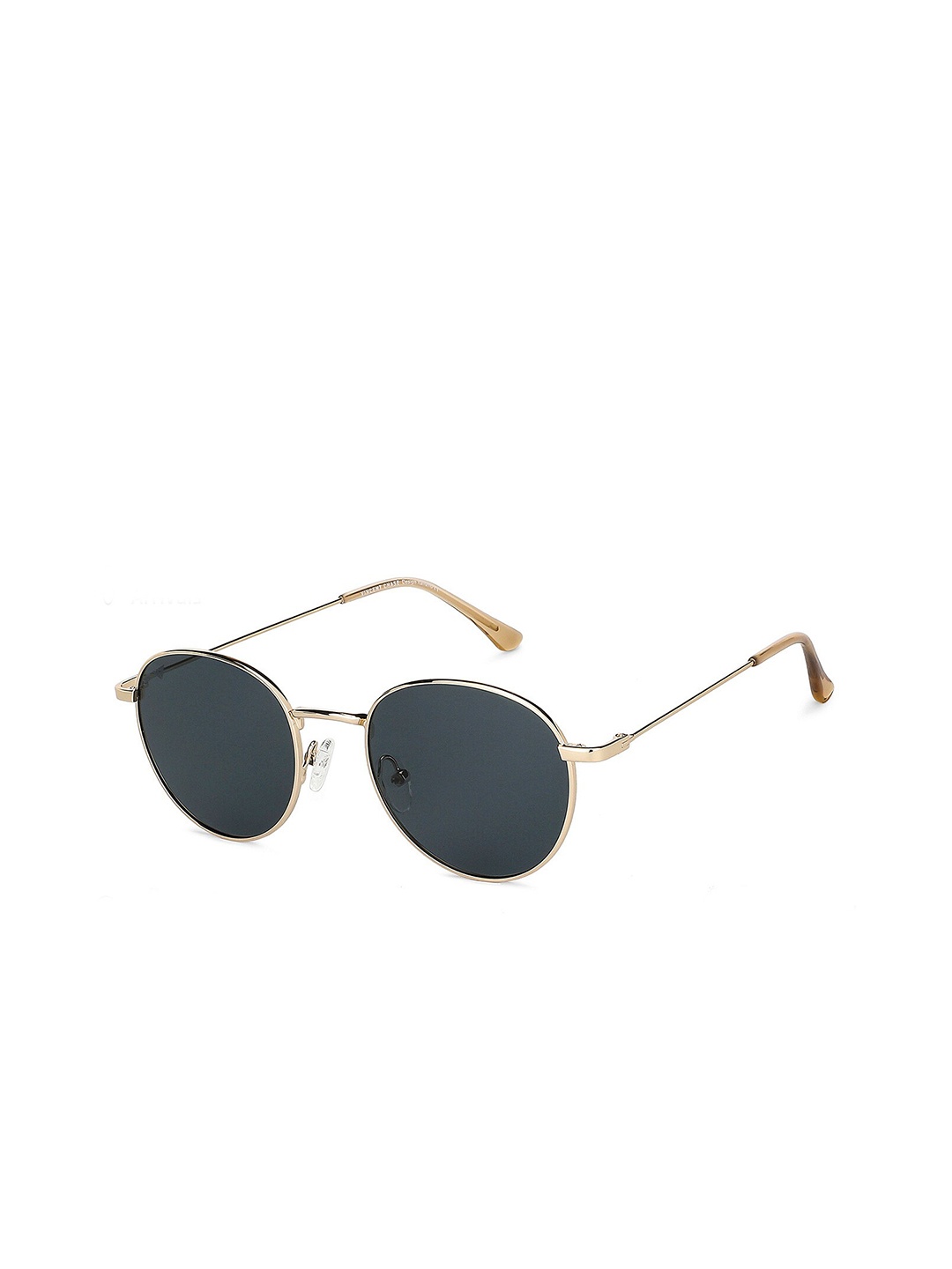 

Vincent Chase by Lenskart Unisex Grey Lens & Gold-Toned Round Sunglasses with Polarised and UV Protected Lens