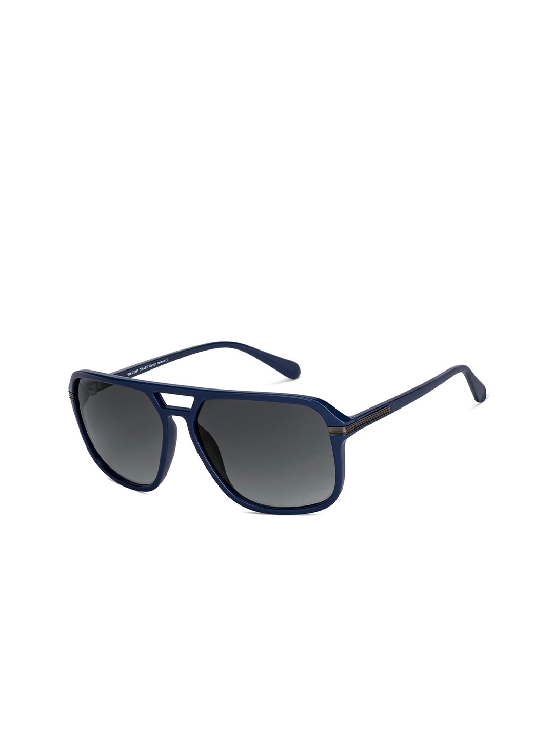 

Vincent Chase Unisex Grey Lens & Blue Square Sunglasses with UV Protected Lens