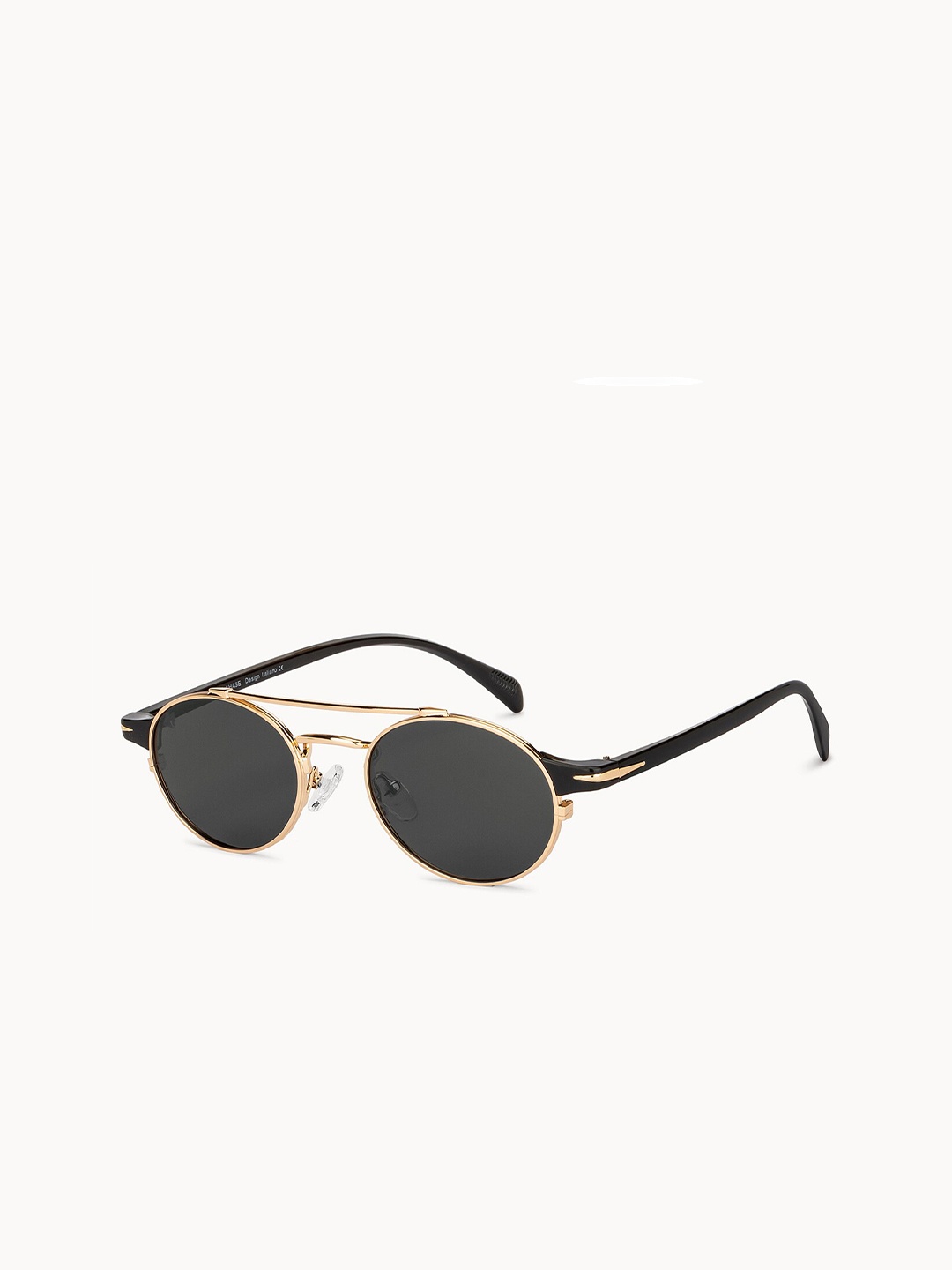

Vincent Chase Unisex Grey Lens Round Sunglasses with Polarised and UV Protected Lens