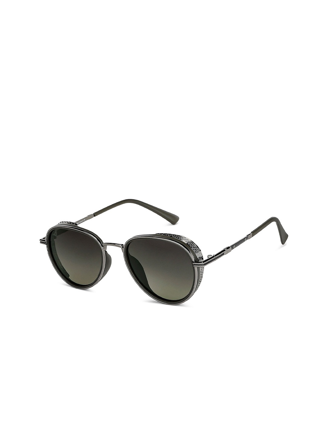 

Vincent Chase by Lenskart Unisex Green Lens Aviator Sunglasses with Polarised and UV Protected Lens