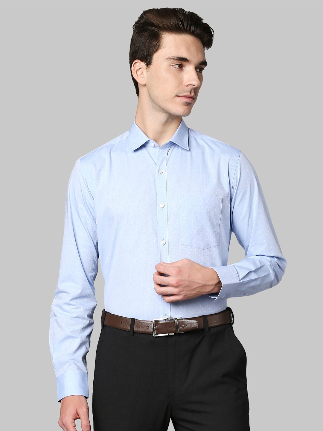 

Park Avenue Men Medium Blue Slim Fit Formal Shirt