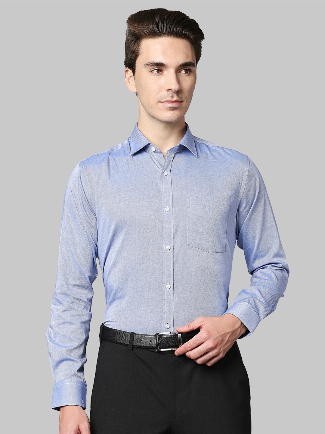

Park Avenue Men Blue Slim Fit Formal Shirt