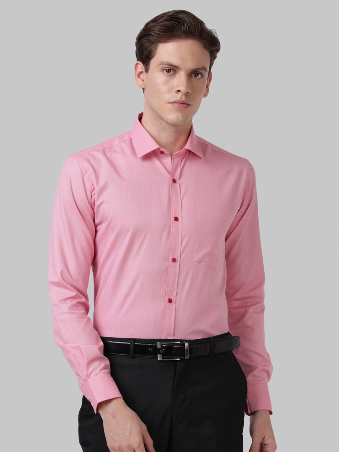 

Park Avenue Men Red Slim Fit Formal Shirt