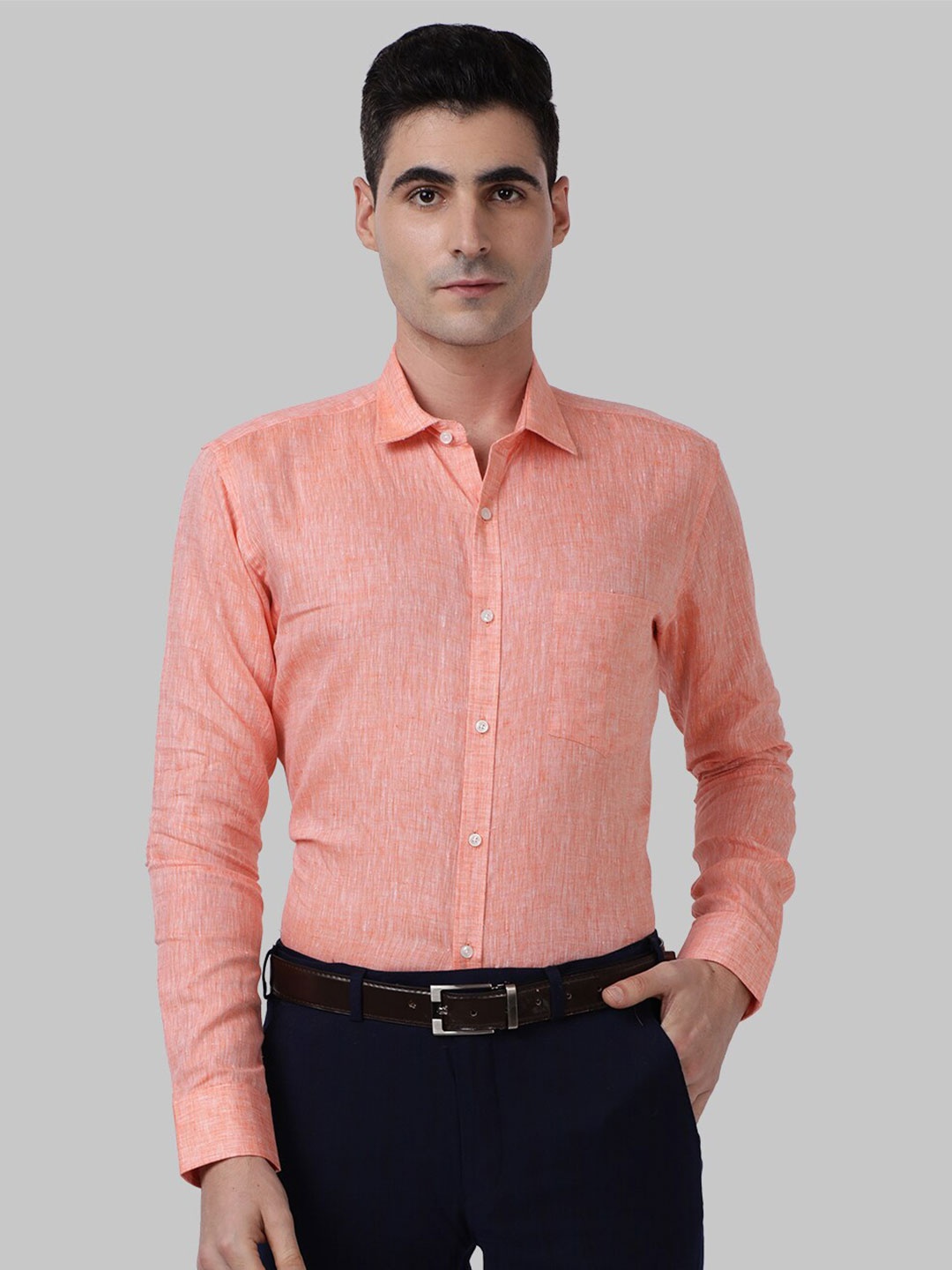 

Park Avenue Men Orange Slim Fit Formal Shirt