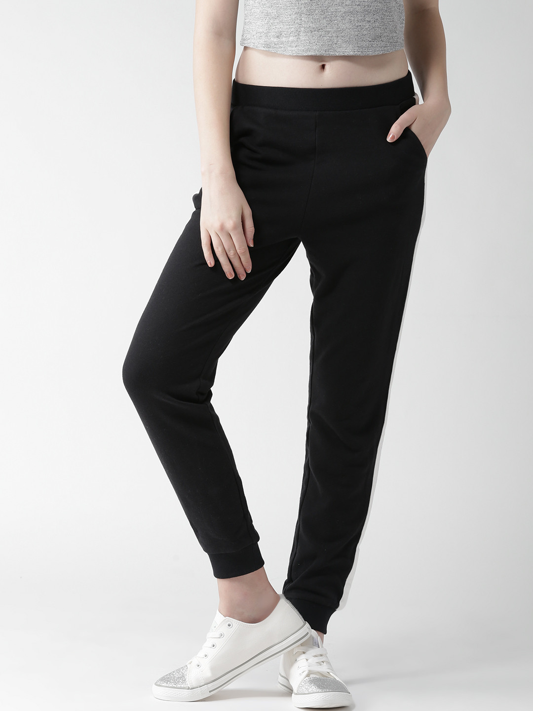 

FOREVER 21 Blue Joggers, Black