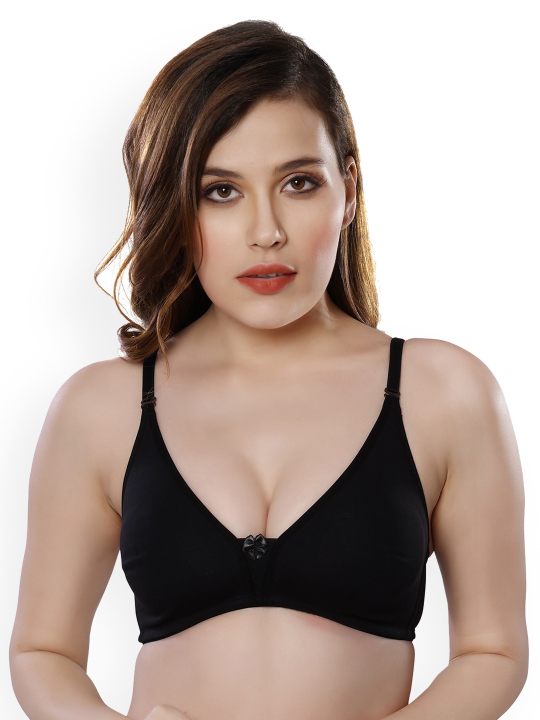 

NIGHTSPREE Women Black Non Wired Non Padded Bra