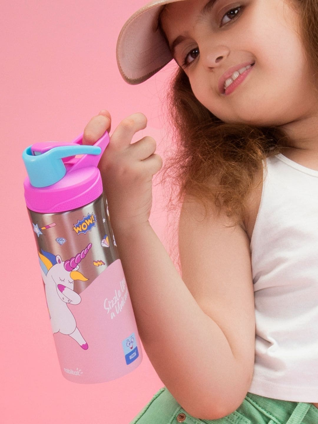 

Rabitat Pink Stainless steel Water Bottle