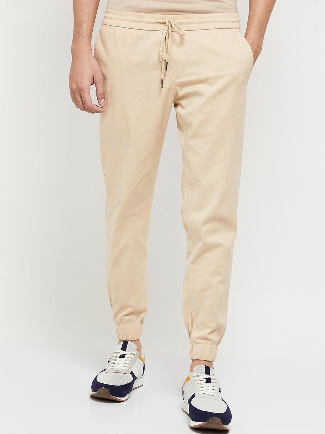 

max Men Khaki Joggers Trousers