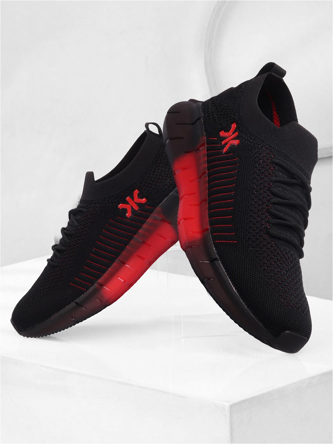 

Killer Men Black Textile Running Non-Marking Shoes