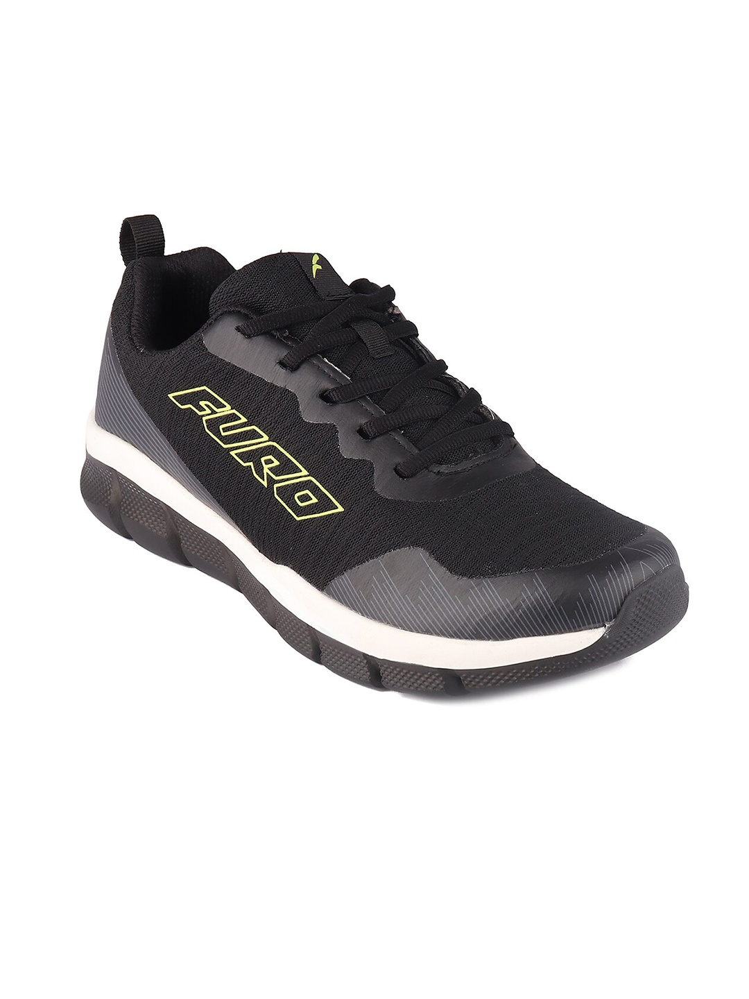 

FURO by Red Chief Men Black Mesh Running Shoes