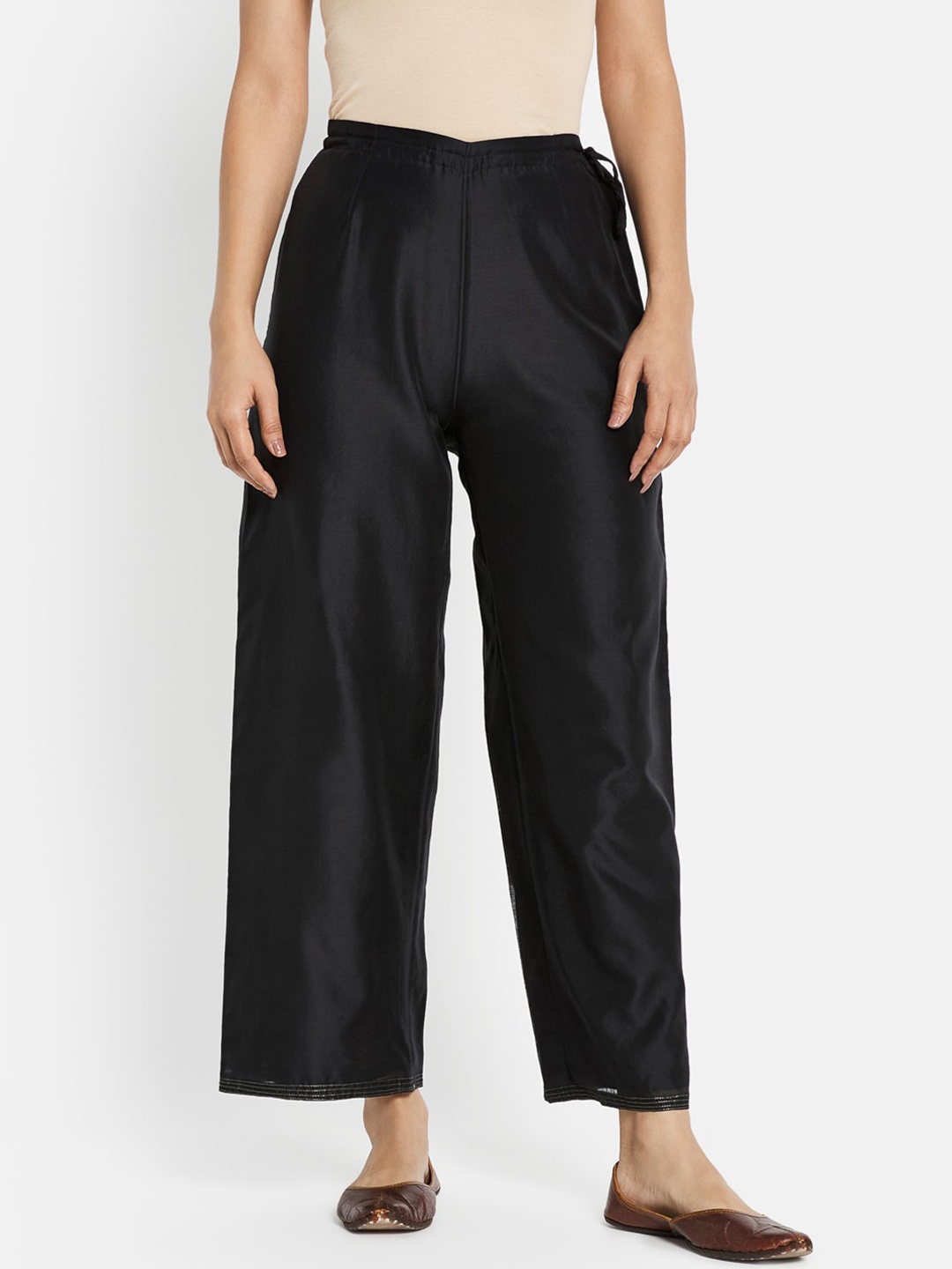 

Fabindia Women Black Trousers