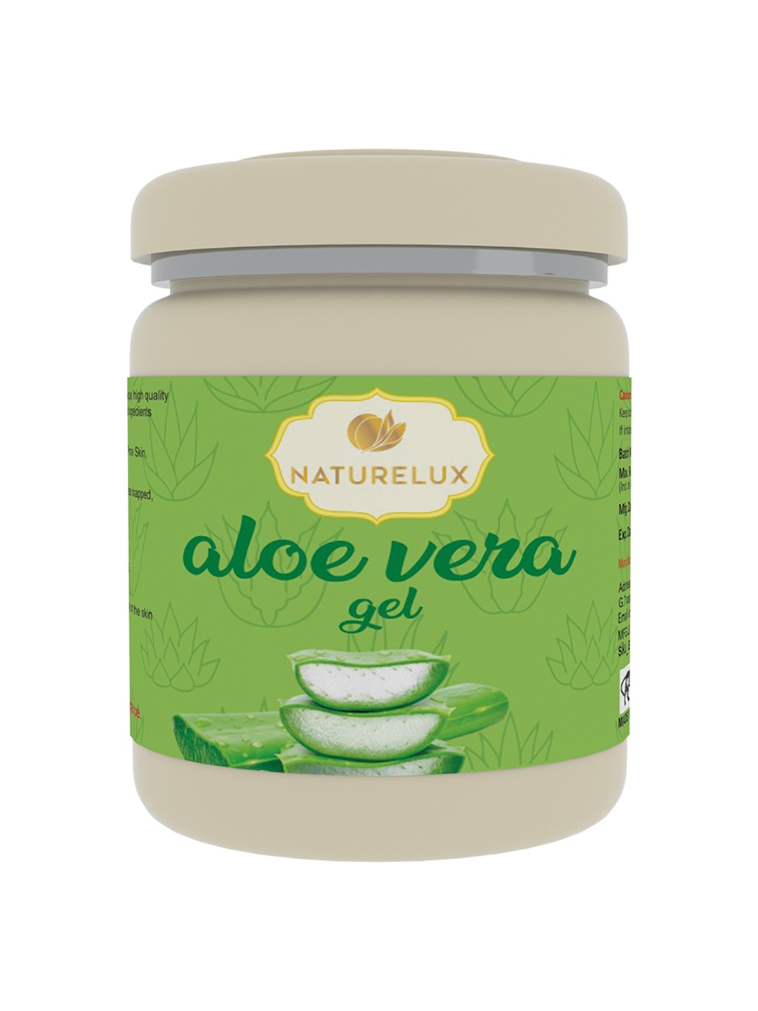 

NATURELUX 100% Pure & Natural Raw Aloe Vera Gel For Skin & Hair - 500 g, Green