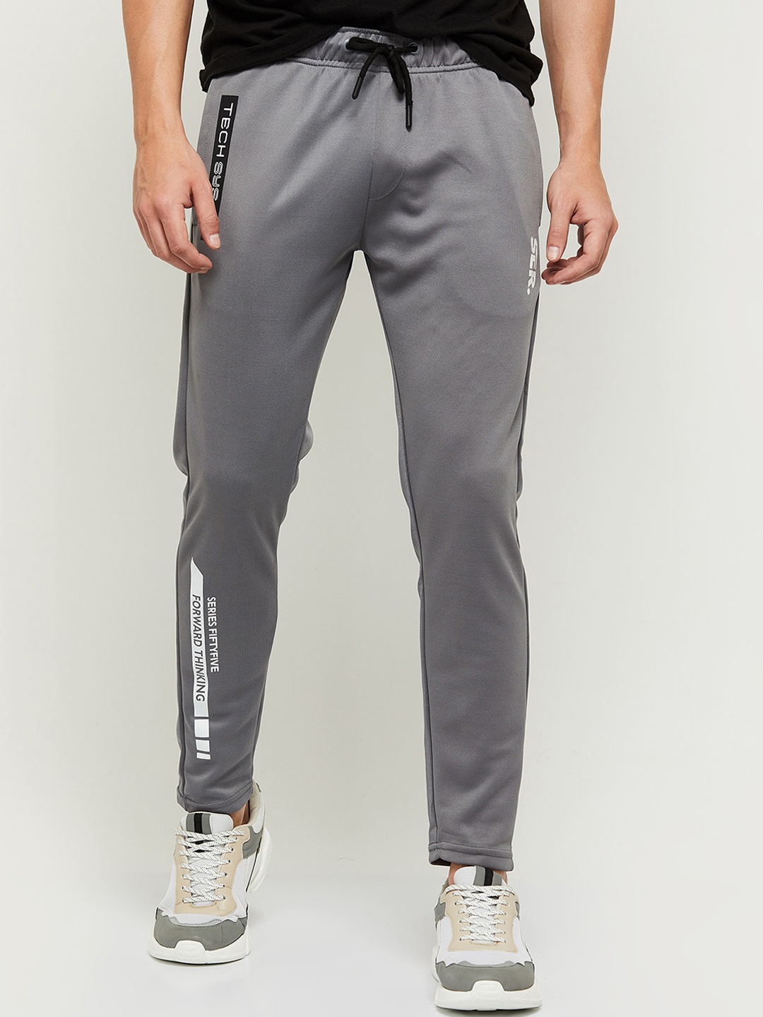

Max Men Grey Solid Track Pants