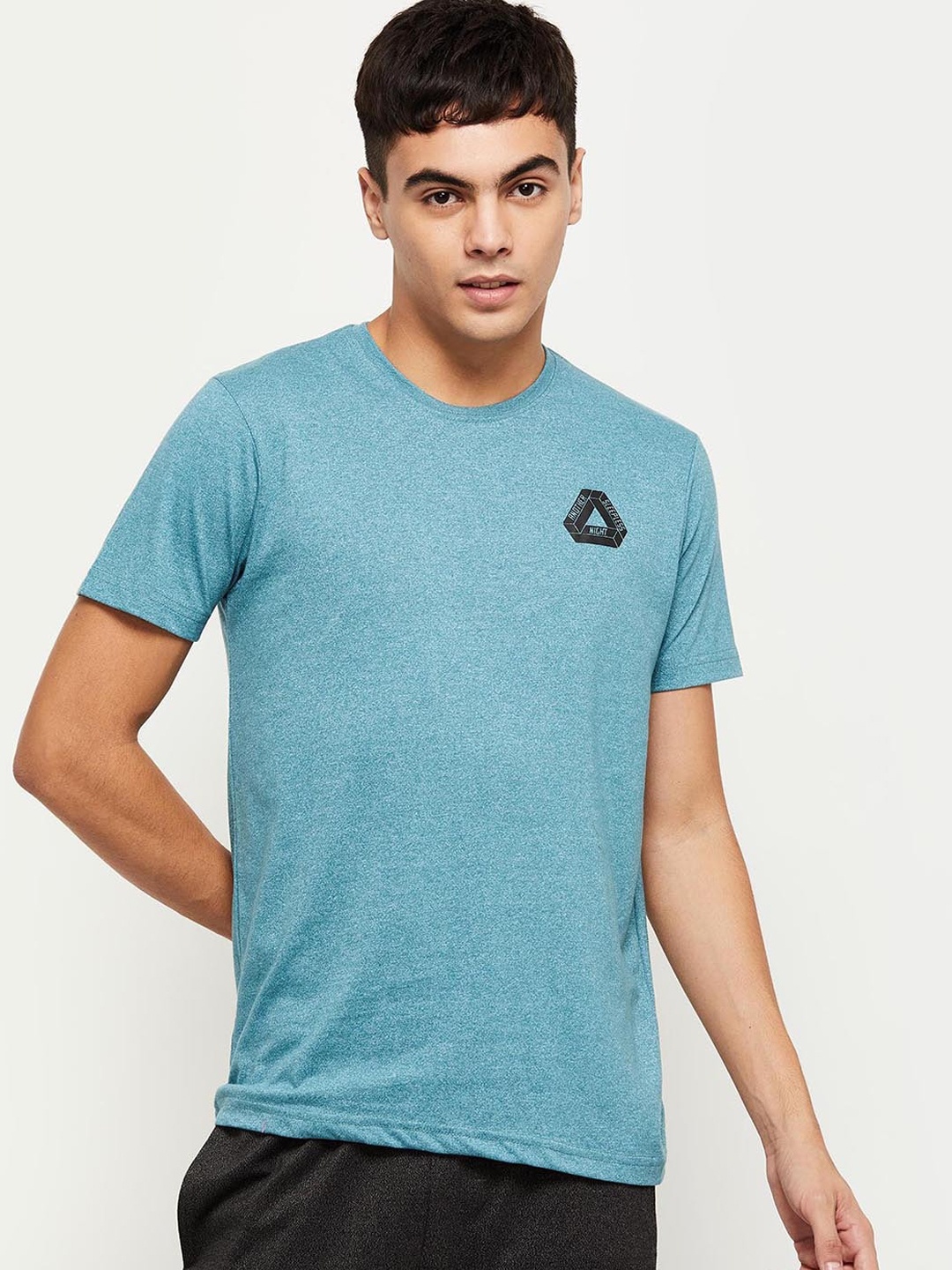 

Max Men Green Solid Lounge T-shirt