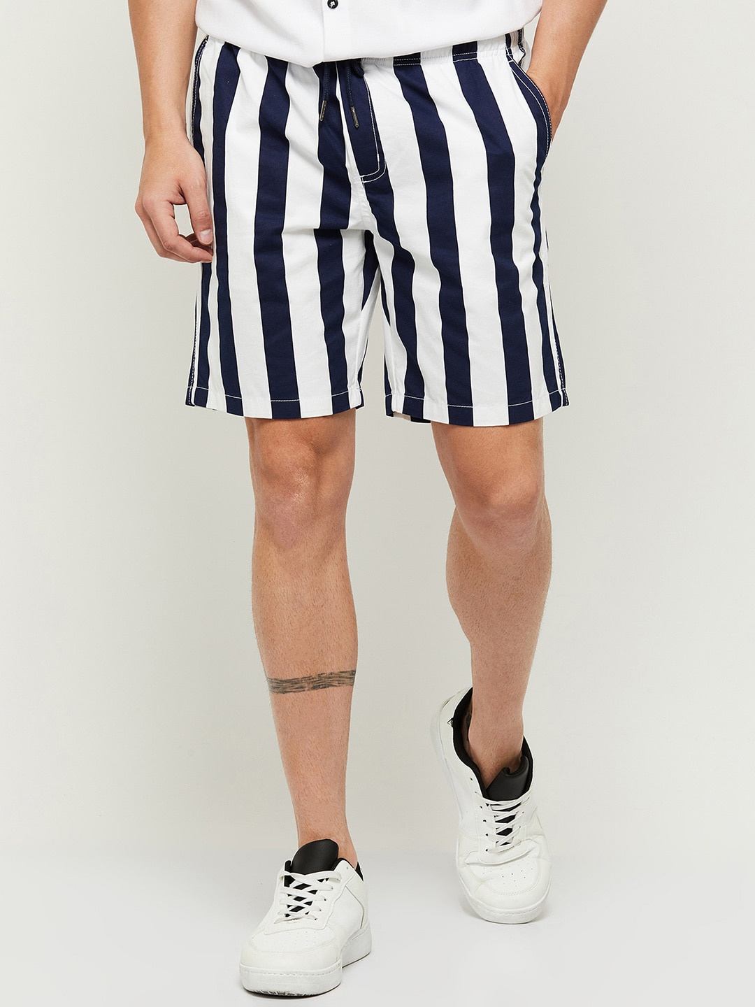 

Max Men Blue Striped Shorts