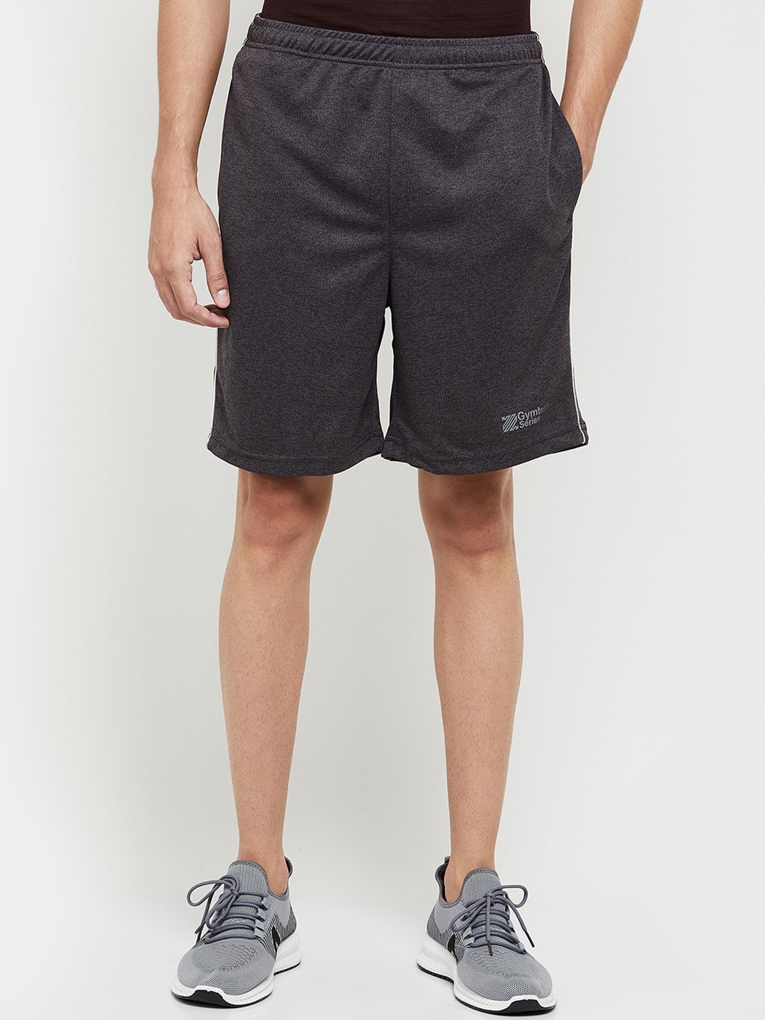 

max Men Black Sports Shorts