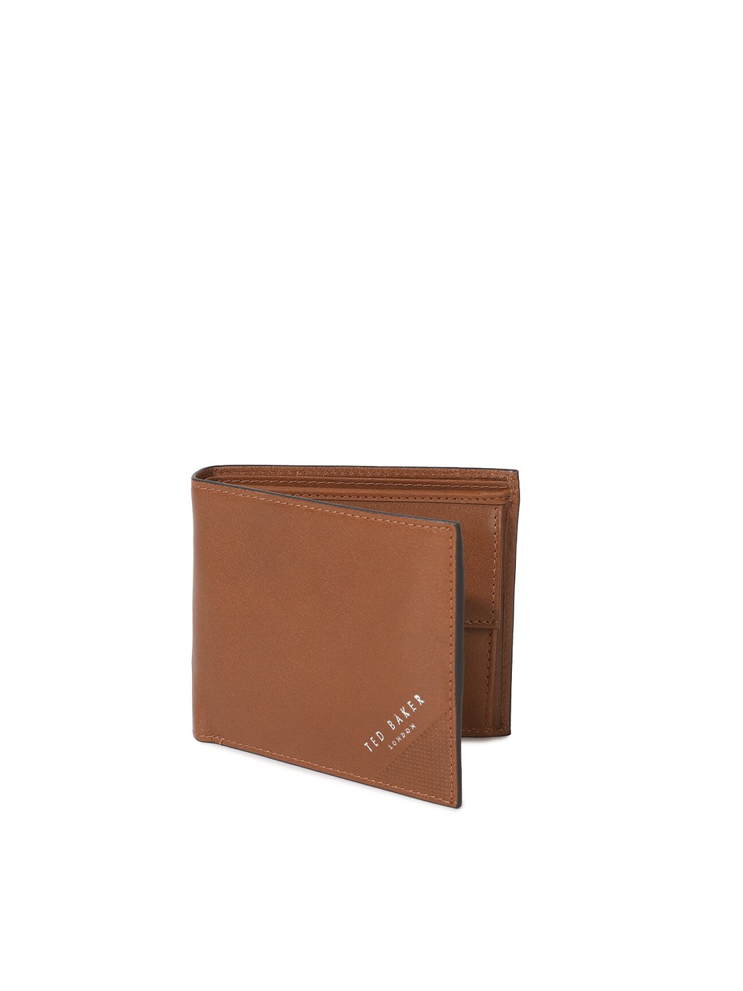 

Ted Baker Men Brown Textured Leather Envelope
