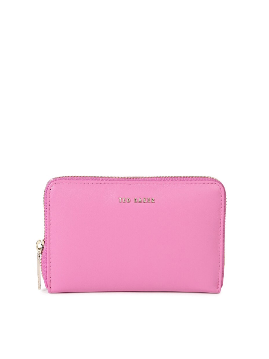 

Ted Baker Women Pink Textured Leather Zip Around Wallet