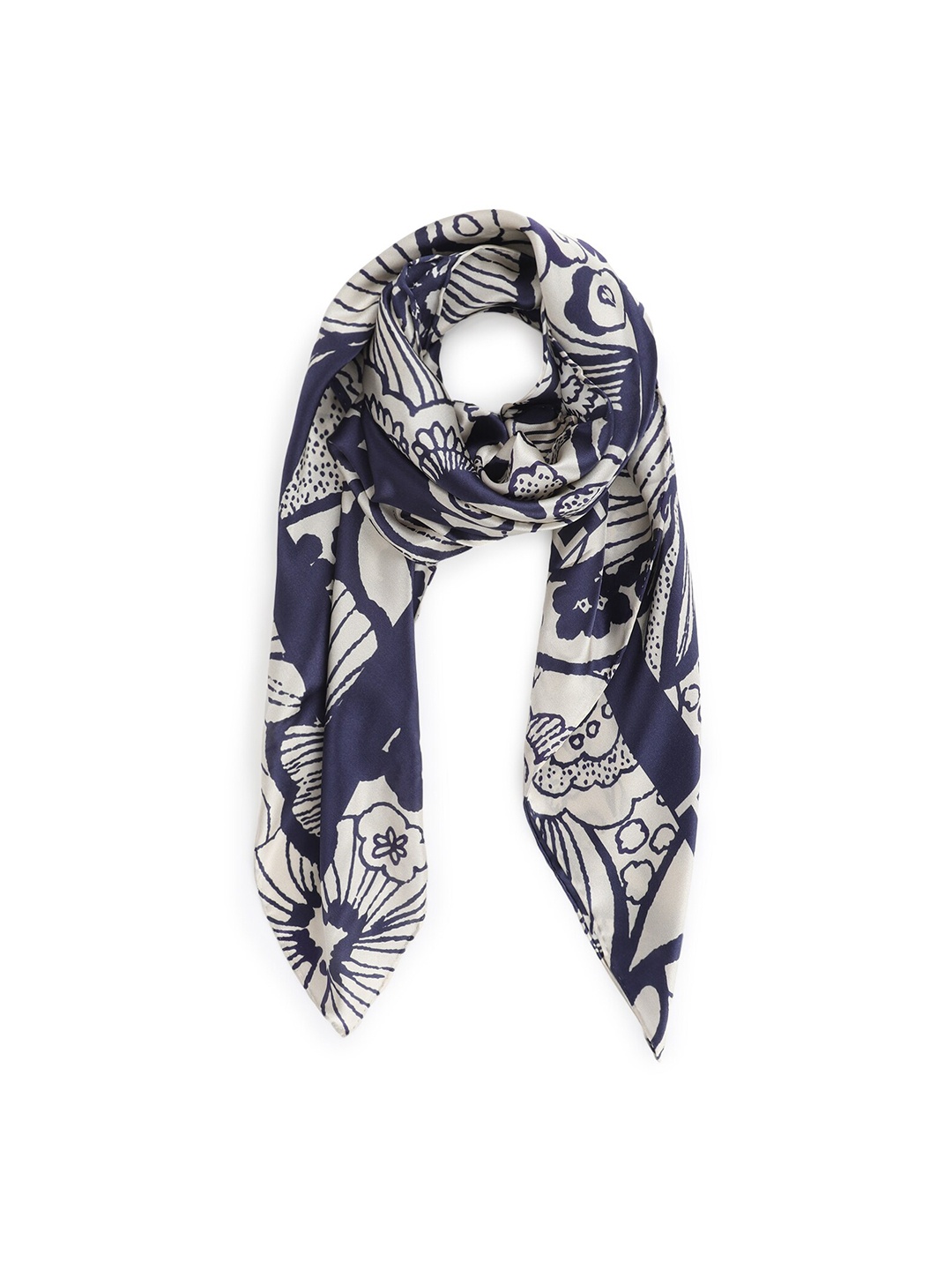 

Ted Baker Women Blue & White Printed Scarf