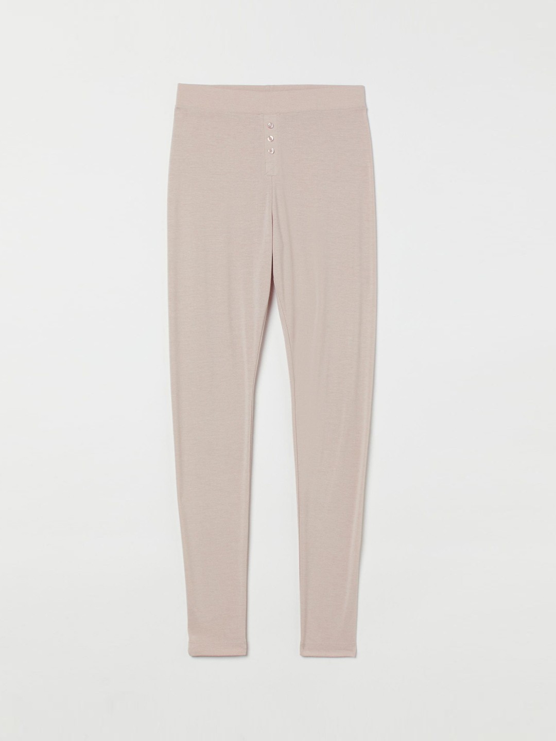 

H&M+ Women Beige Solid Fake-fly leggings