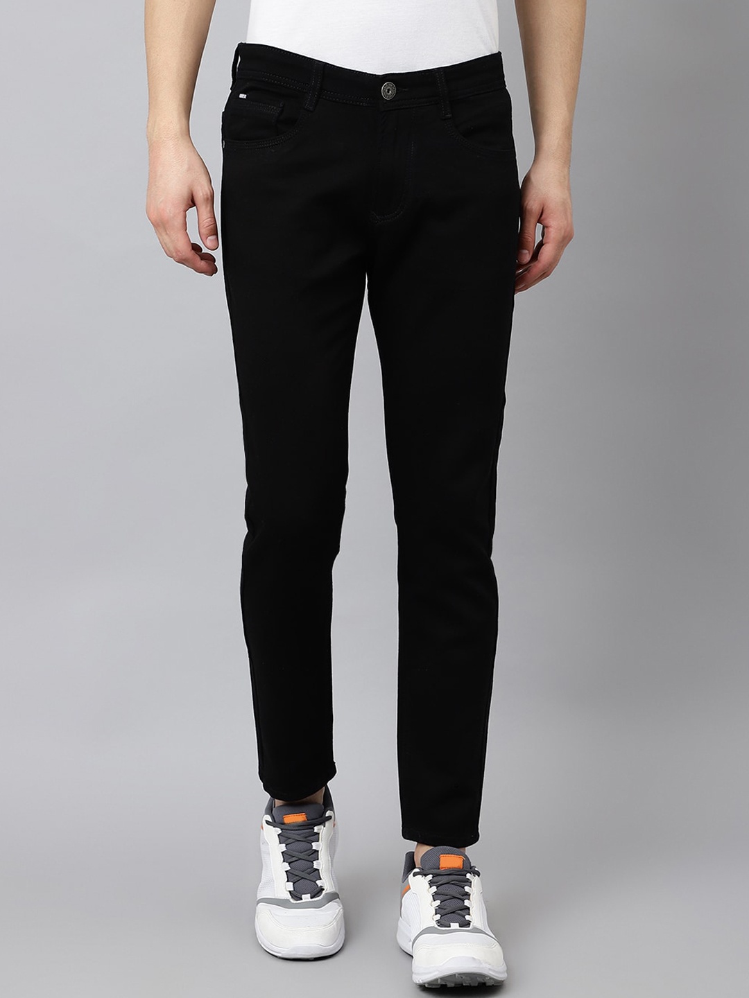 

Code 61 Men Black Skinny Fit Low-Rise Stretchable Jeans