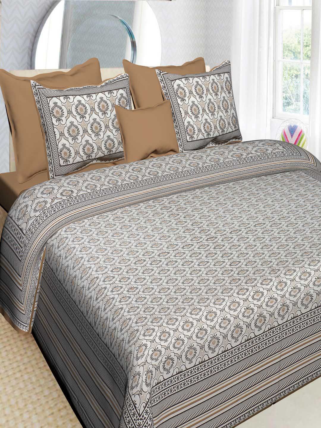 

INDHOME LIFE Unisex Bedsheets, Grey