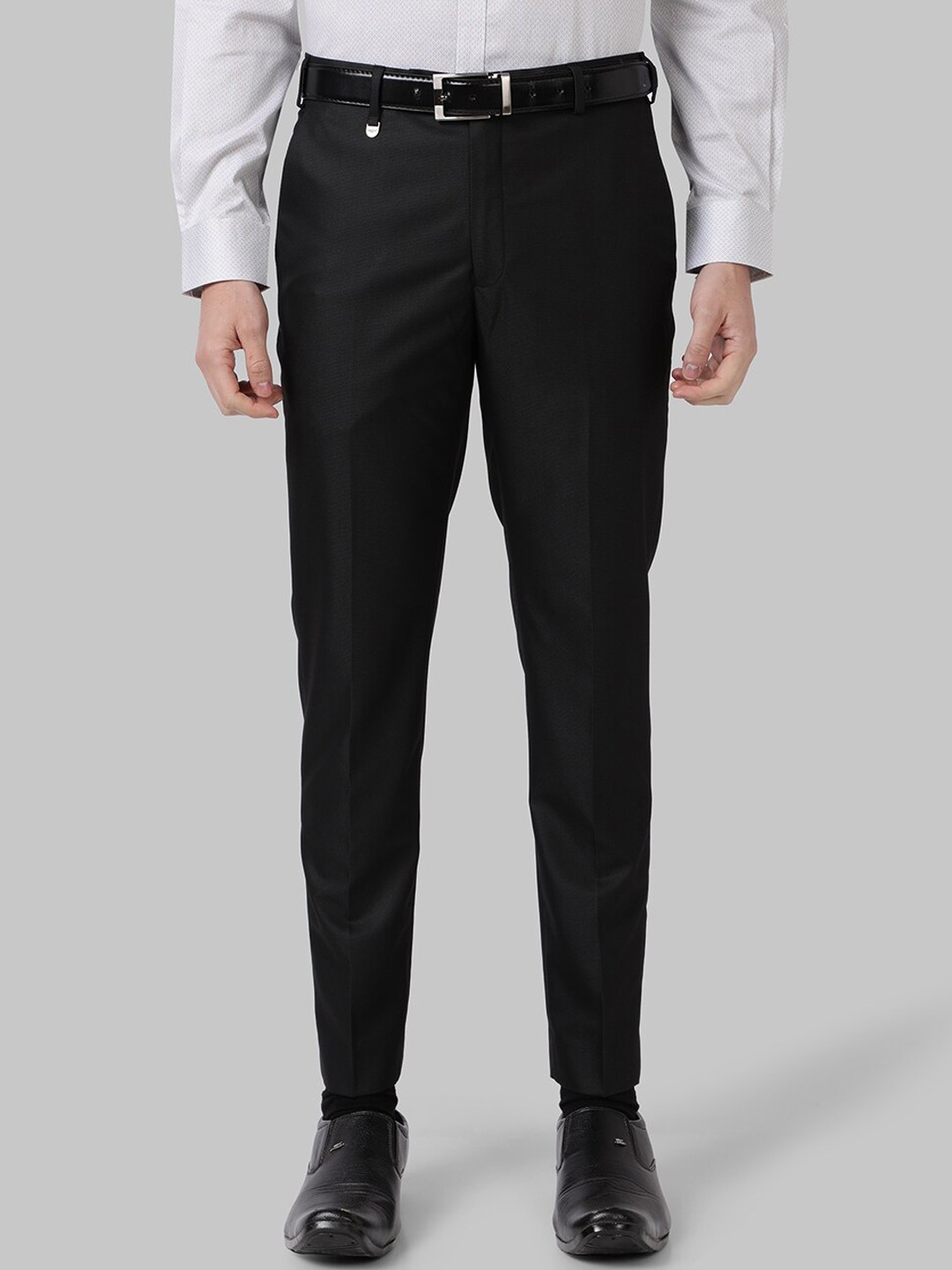 

Park Avenue Men Black Formal Trousers