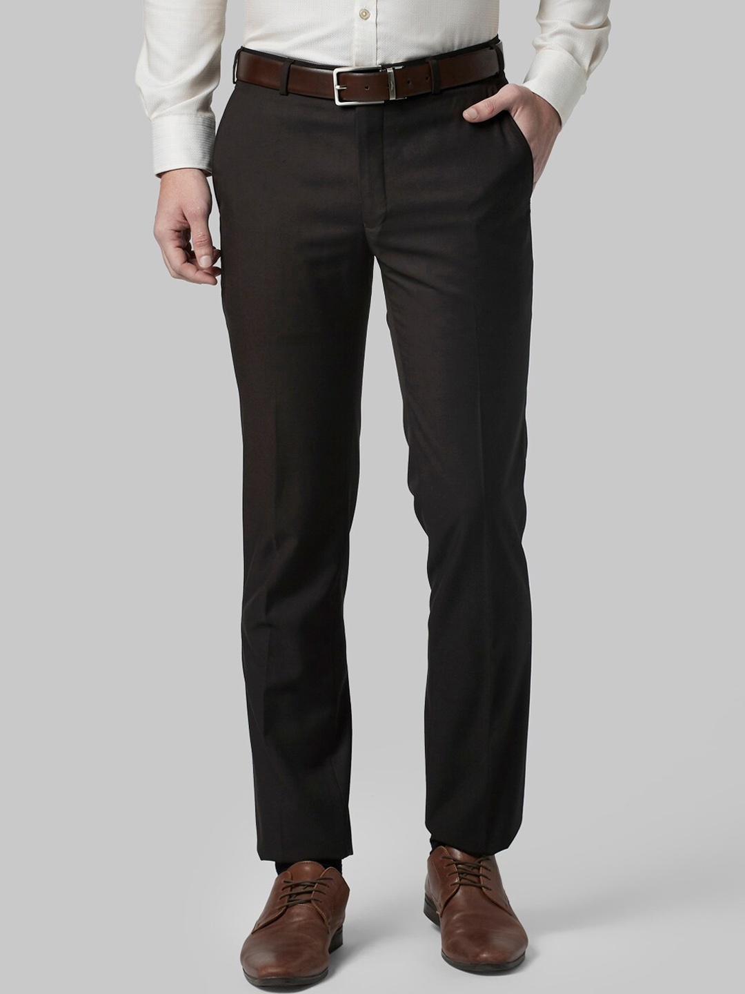 

Park Avenue Men Brown Slim Fit Trousers