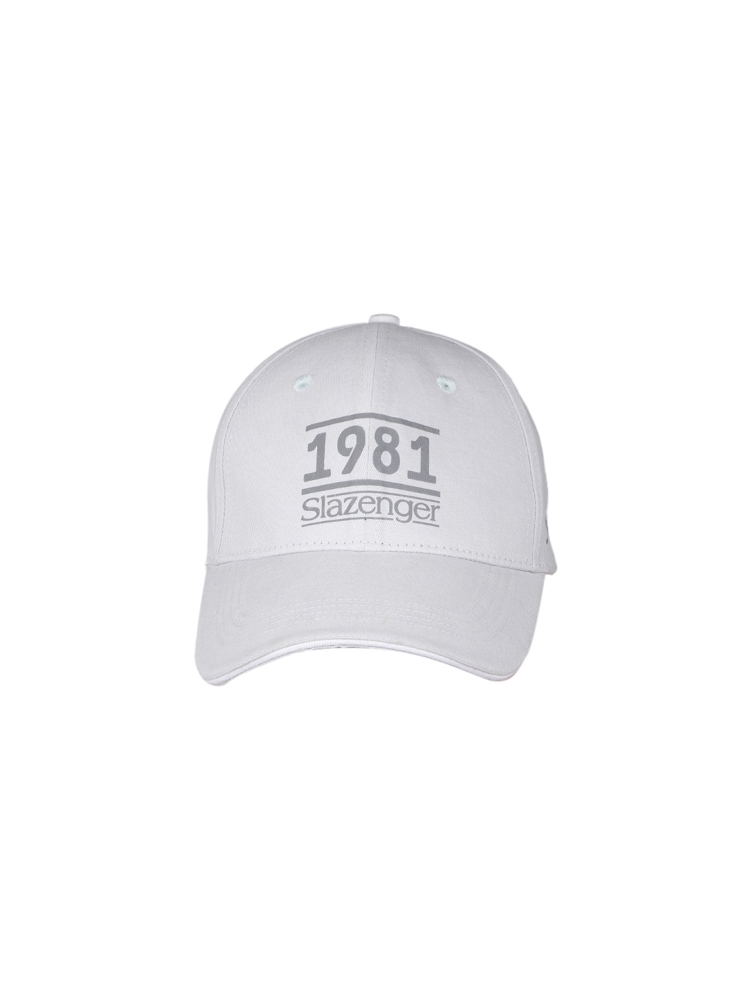 

Slazenger Men Brand Logo Printed Cricket Cap, Grey