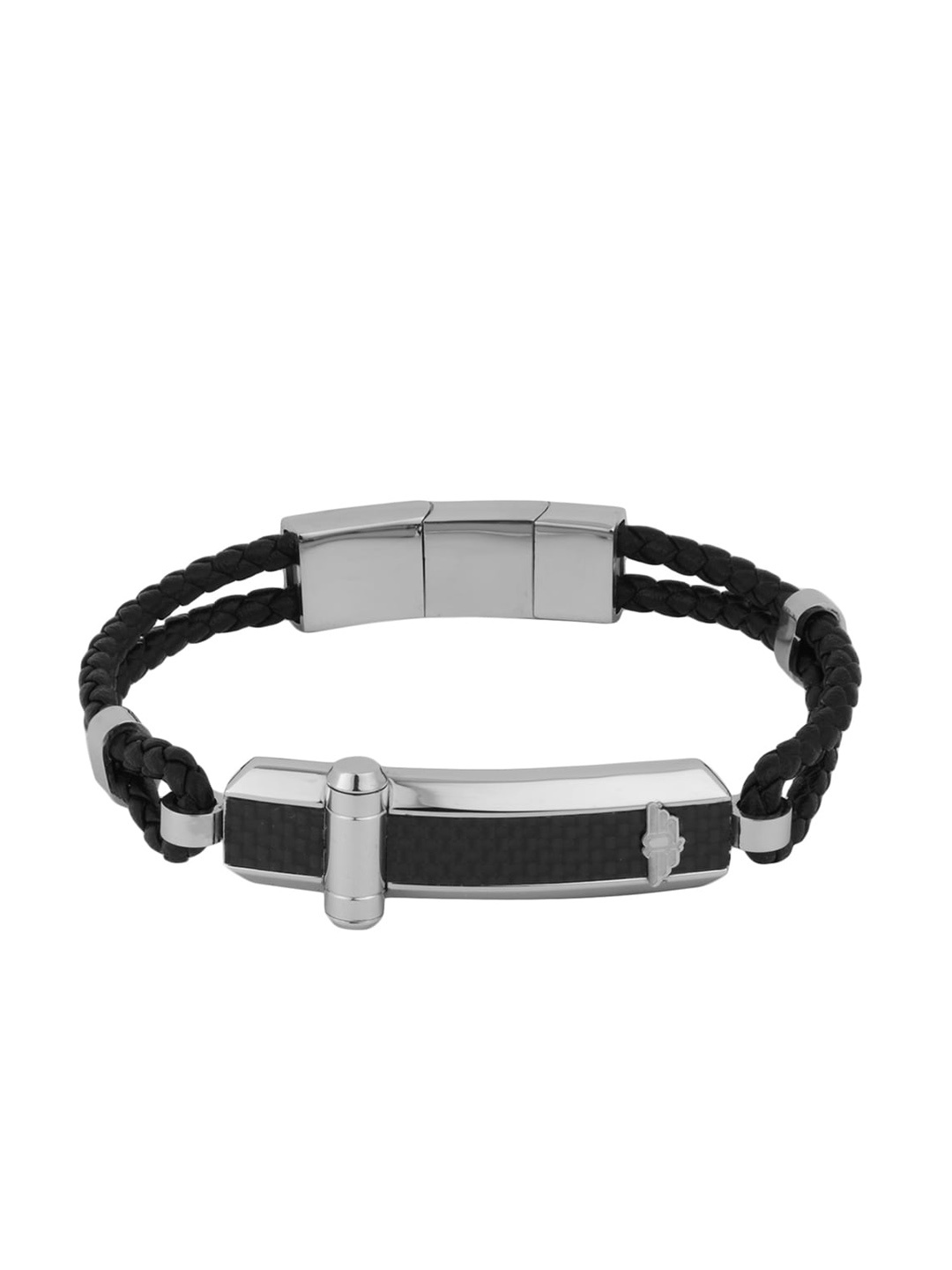 

Police Men Black & Steel Kada Bracelet