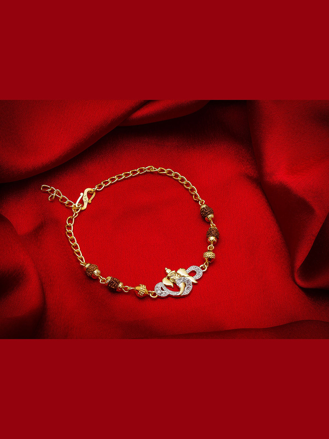 

Aadita Gold-Toned Bracelet Rakhi