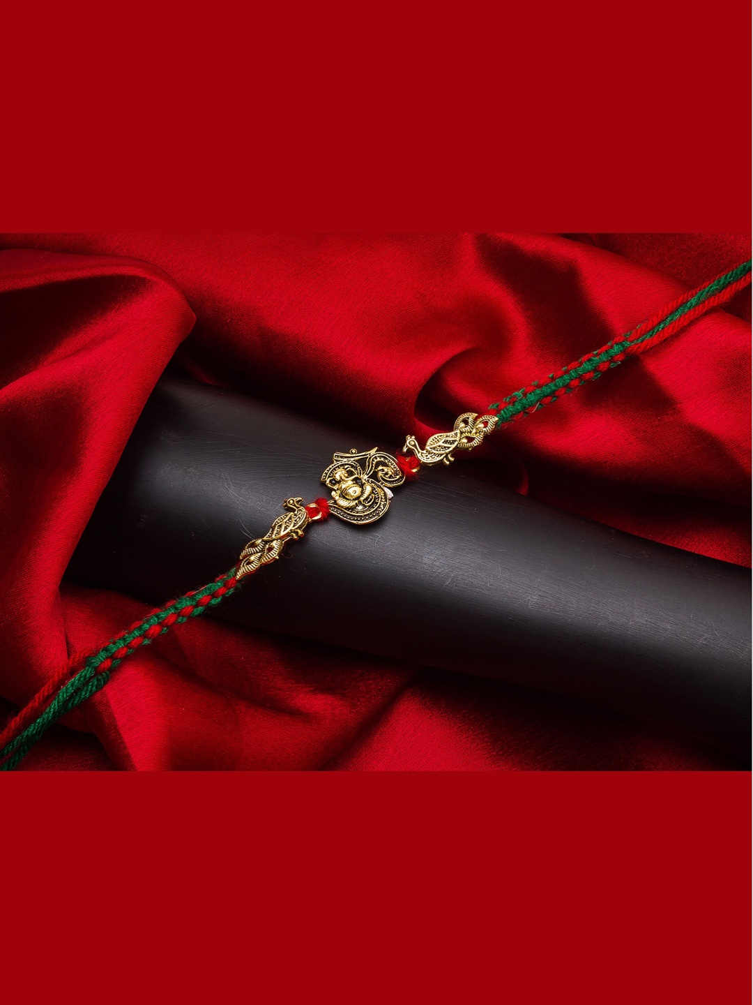 

aadita Men Gold-Toned AD Thread Rakhi