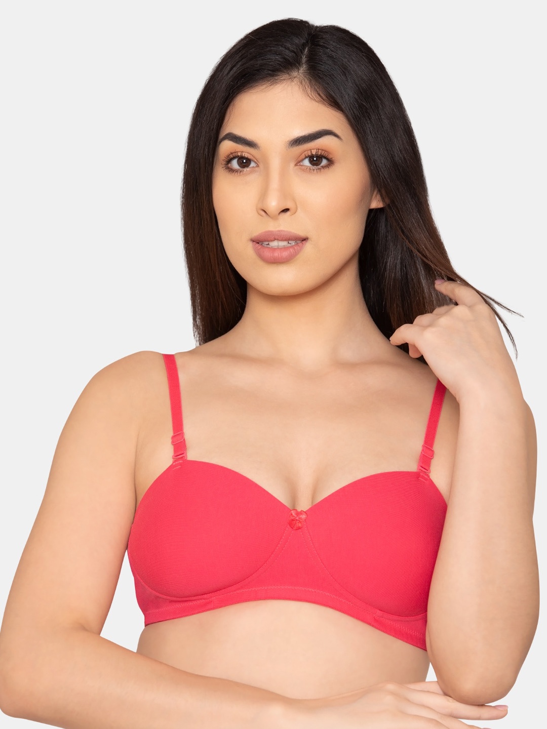 

K LINGERIE Women Pink Solid Padded Bra