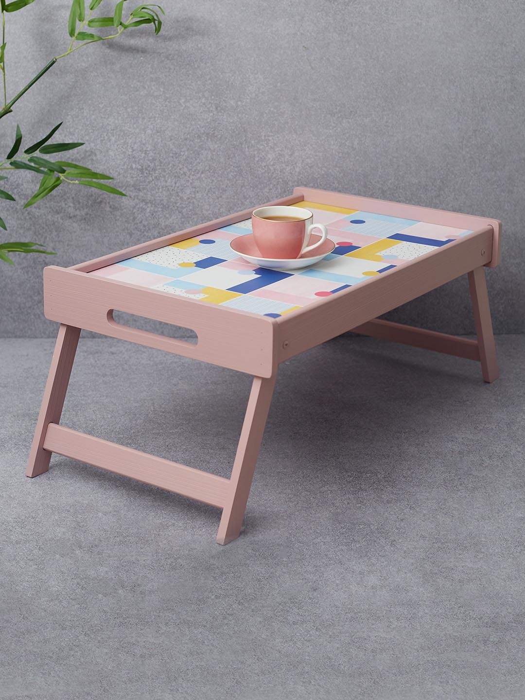 

HomeTown Pink Printed Wooden Tray