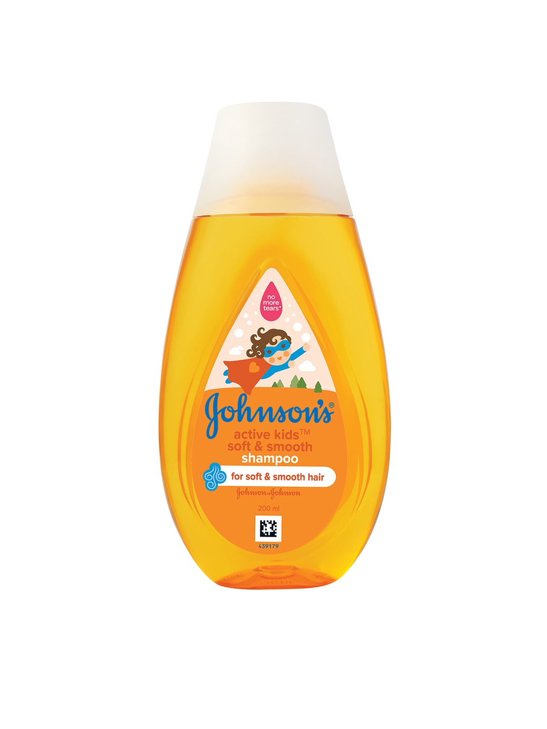 

Johnsons Active Kids Soft & Smooth No More Tears Shampoo with Honey & Wheat Extracts-200ml, Yellow
