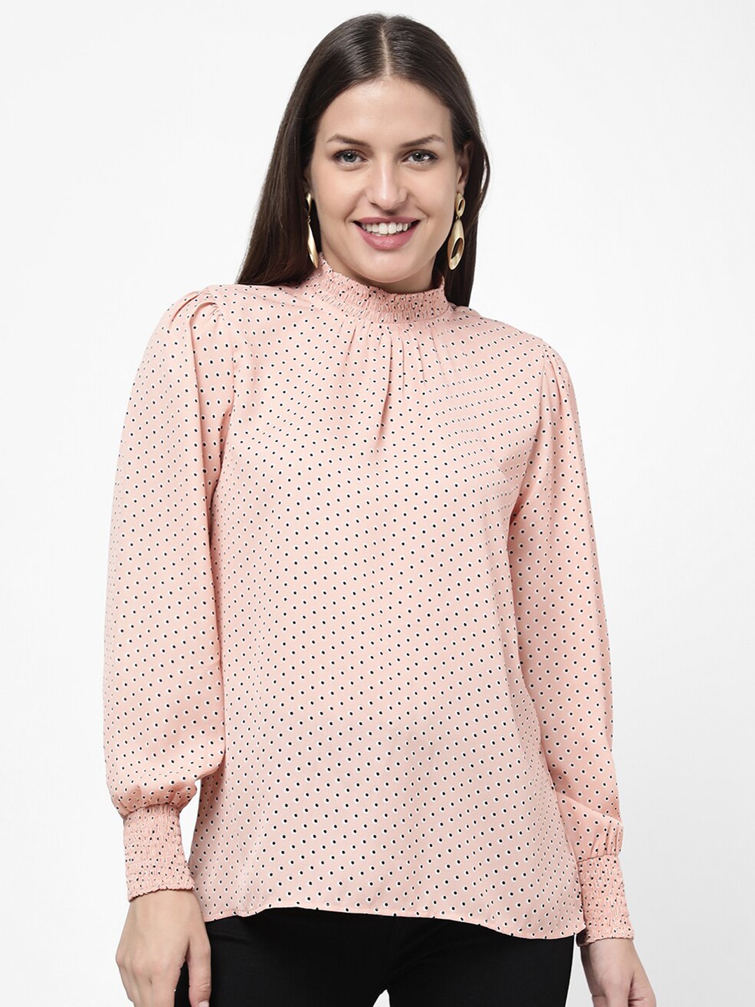 

R&B Beige Print Top
