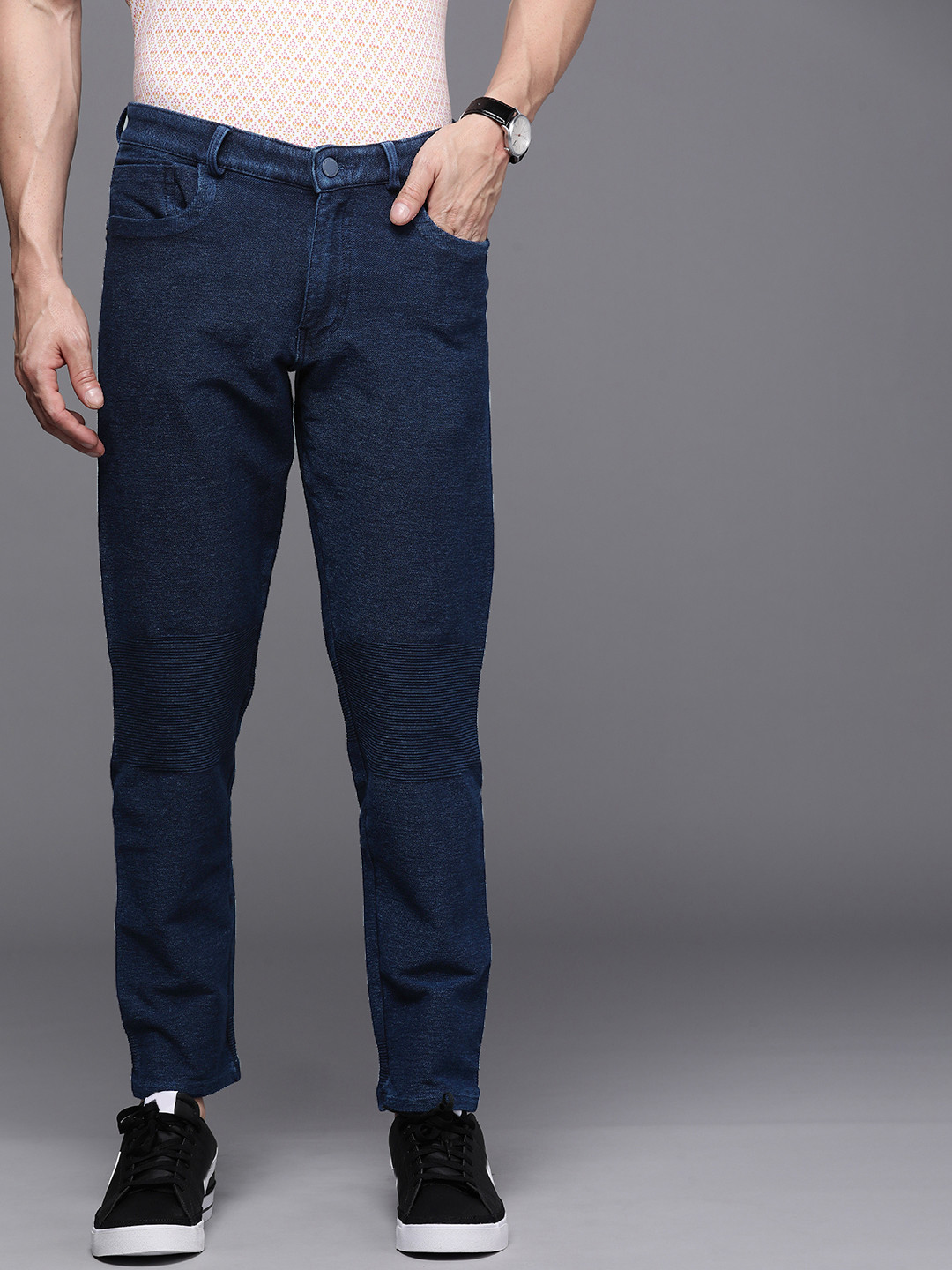 

Louis Philippe Jeans Men Blue Slim Fit Low-Rise Stretchable Jeans