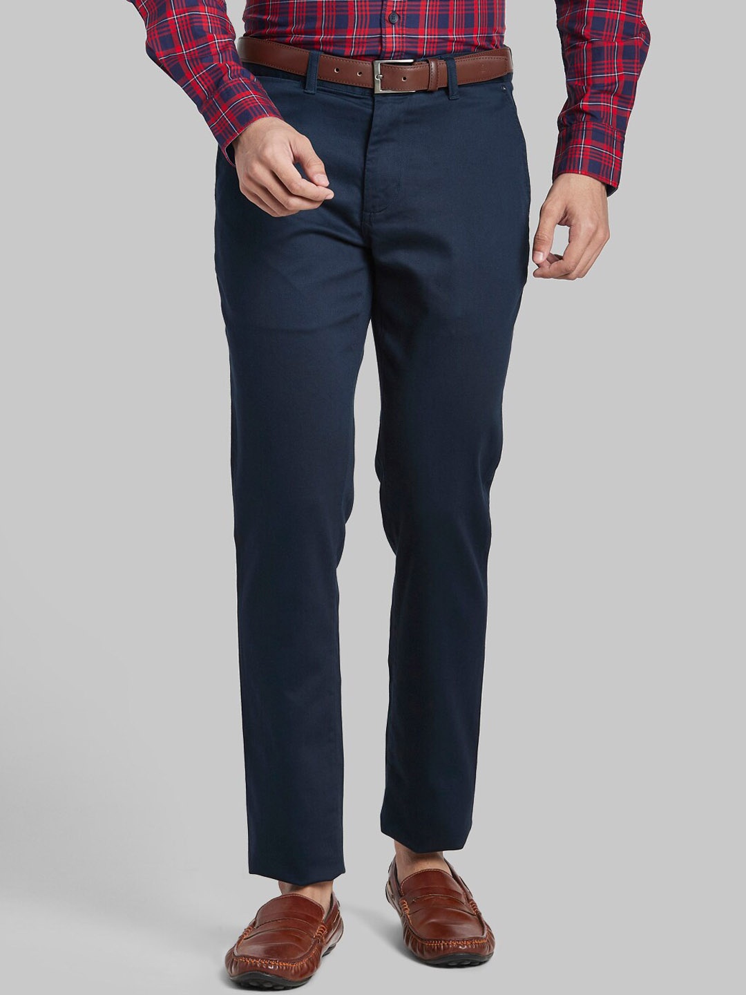 

Parx Men Blue Tapered Fit Trousers