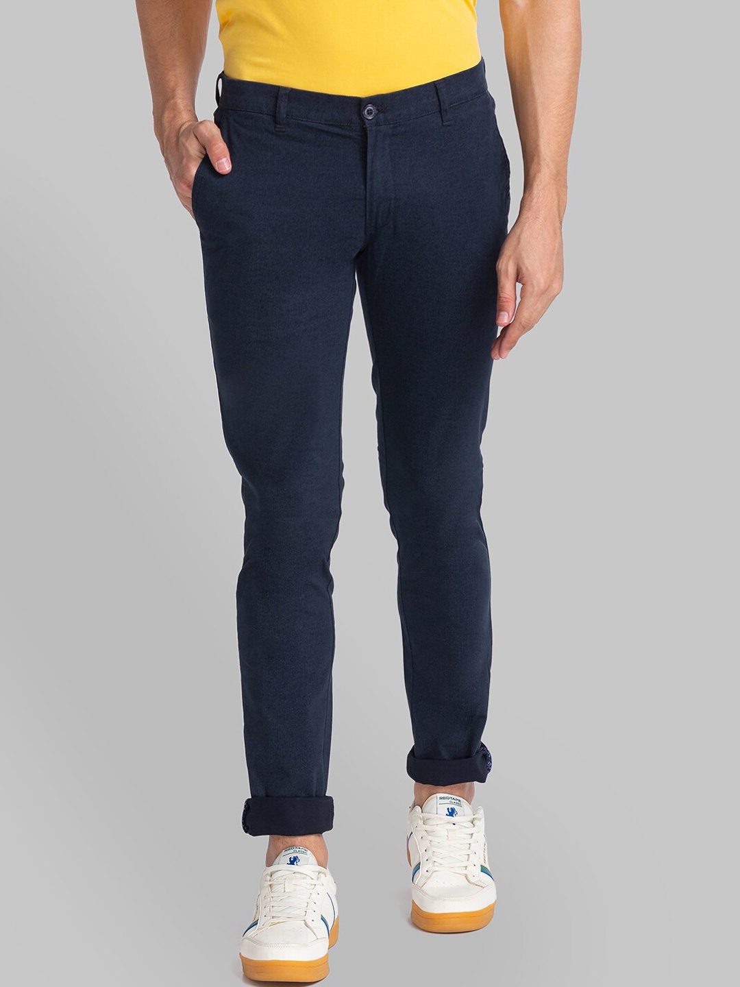 

Parx Men Blue Slim Fit Trousers