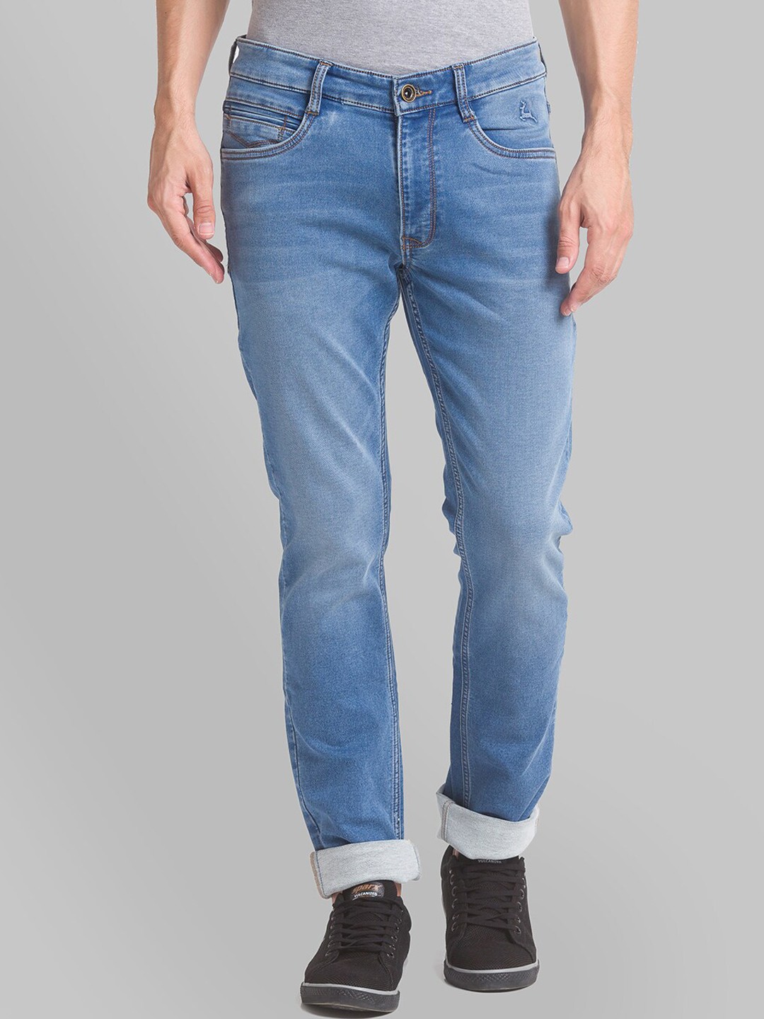 

Parx Men Blue Slim Fit Light Fade Stretchable Jeans