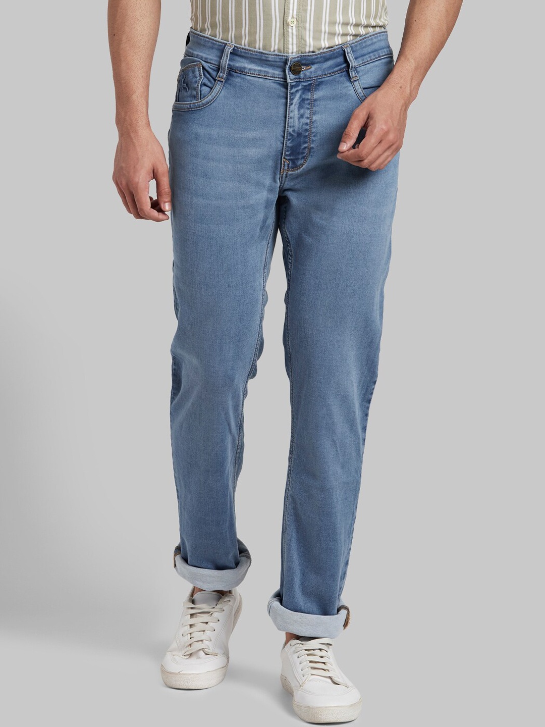 

Parx Men Medium Blue Slim Fit Stretchable Jeans