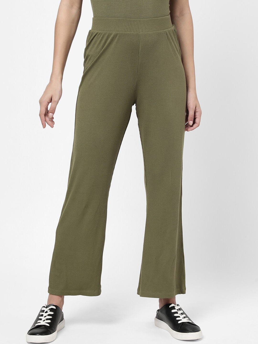 

R&B Women Olive Green Trousers