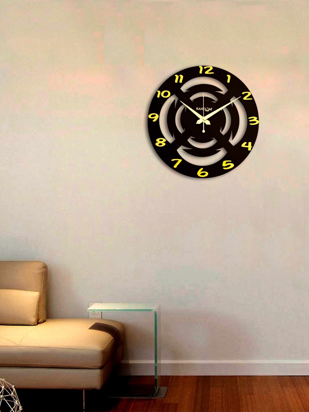 

RANDOM Brown Dial Wooden Analogue Wall Clock