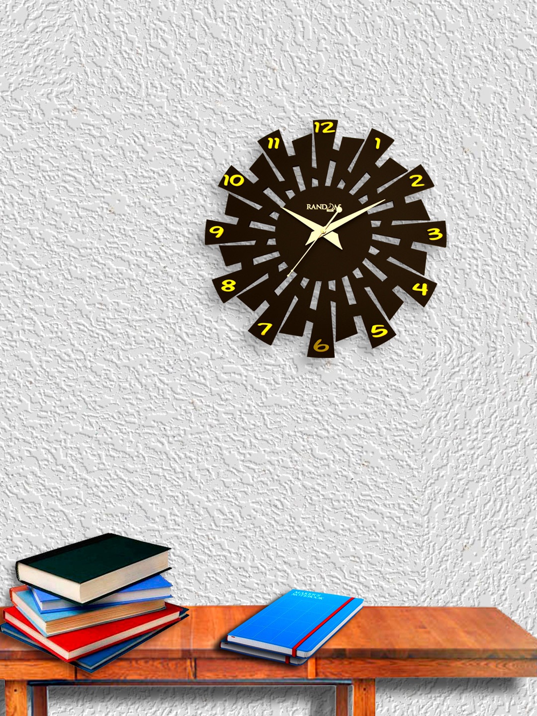 

RANDOM Brown Dial Wooden Analogue Wall Clock