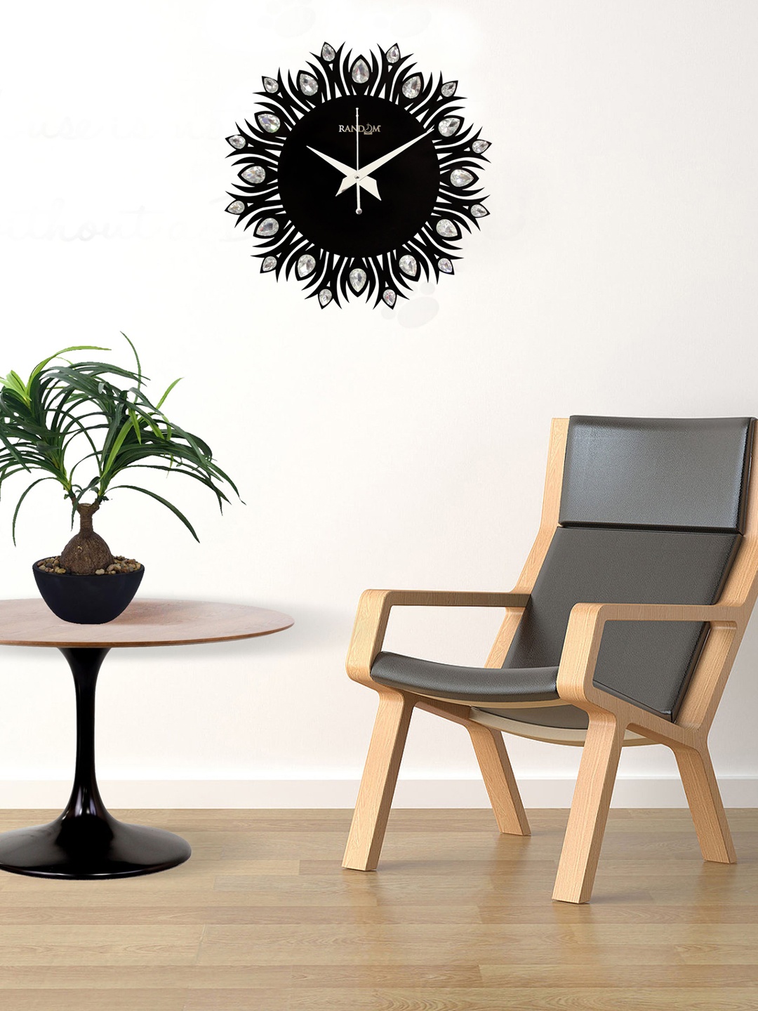 

RANDOM Black Dial Wooden Analogue Wall Clock