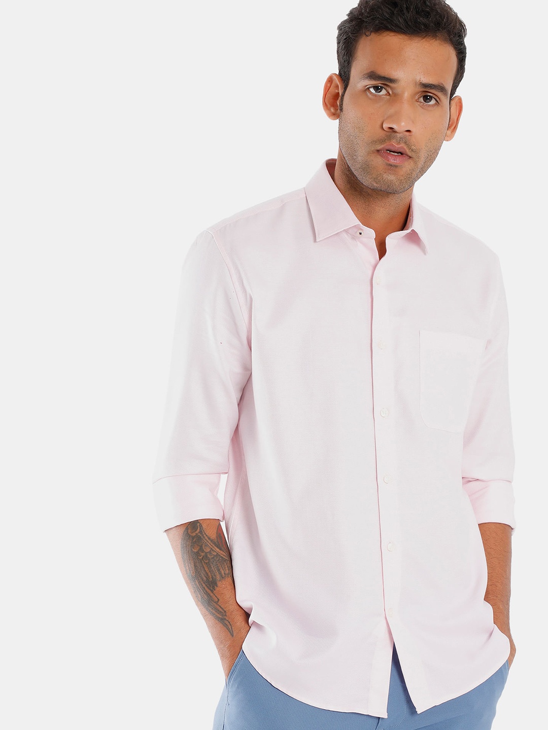

AD By Arvind Men Pink Formal Shirt