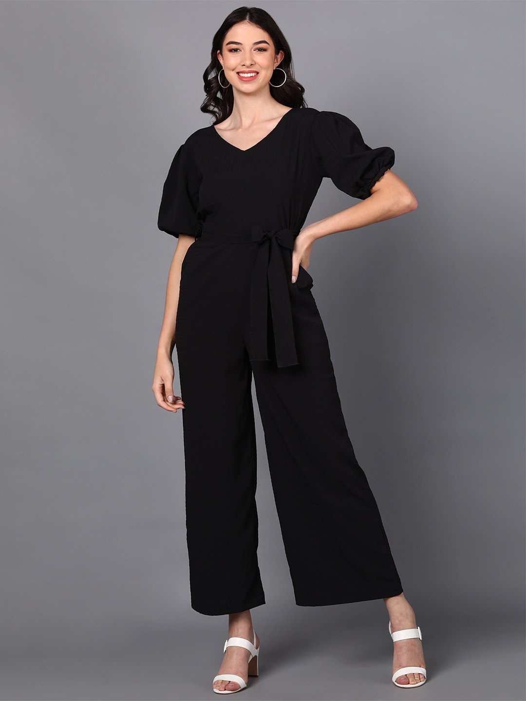 

Fashfun Women Black Basic Jumpsuit